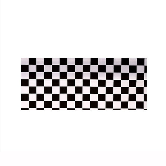 137x274cm Party F1 race black and white checkered tablecloth Waterproof and stain-proof disposable tablecloth