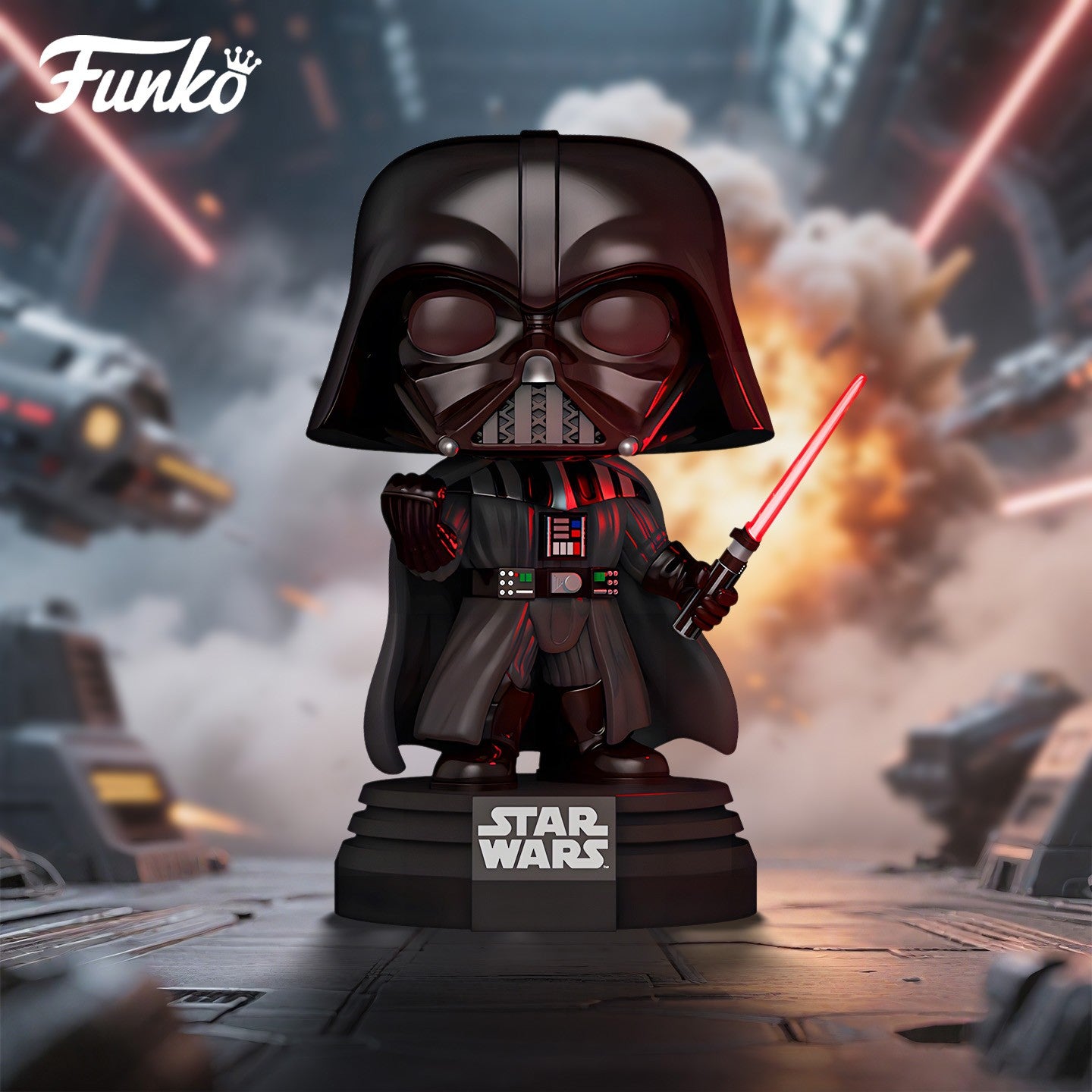 Star Wars Ahsoka with Lightsaber Darth Vader Figure Lights and Sounds FUNKO POP Collectible Limited Edition Figurine Toy Gift