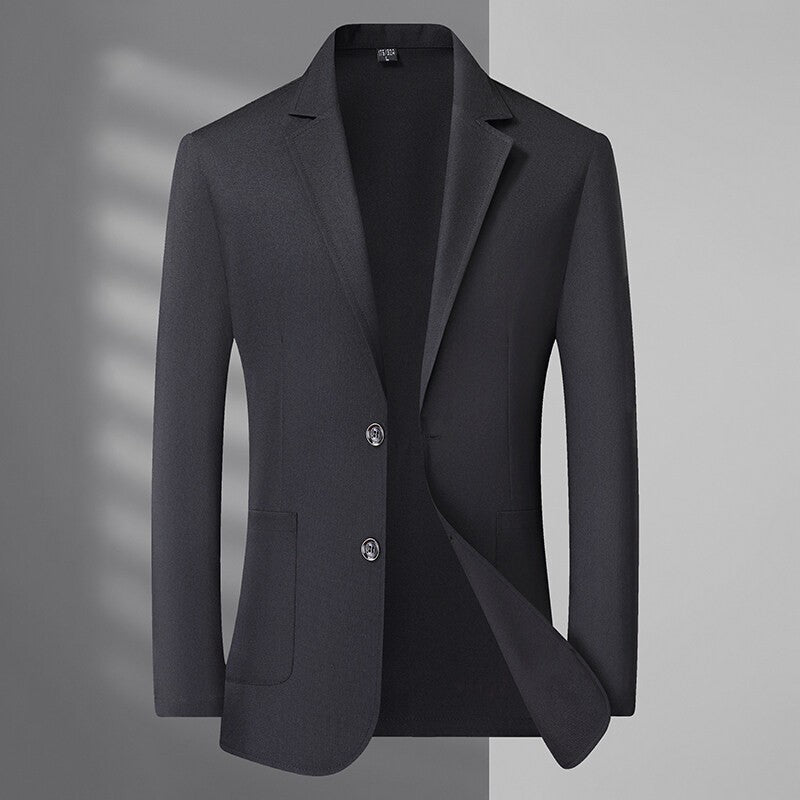 A fashionable and stylish men's sun-protective suit with a linen collar and two buttons, along with a sun-protective jacket