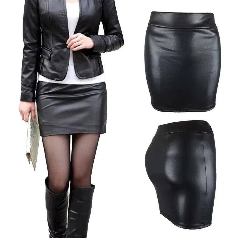 Women Summer Mini Skirts High-waist Slim Fittness Hip Pencil Skirts Vintage Body