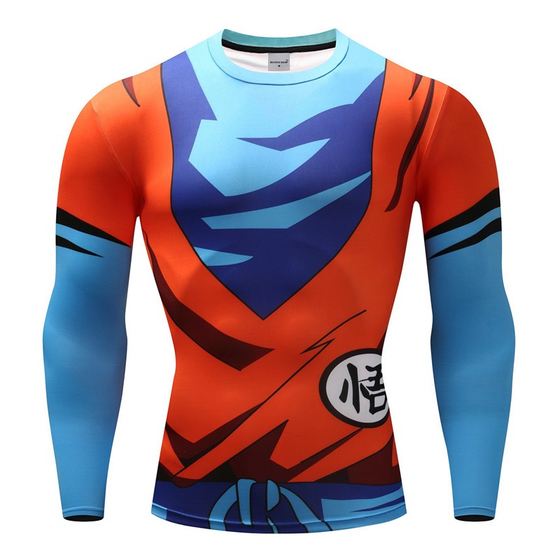 3D Printed T Shirts Cosplay Men Anime GOKU Shirts Fitness Compression T-Shirts Bodybuilding Tops Tees Vegeta Cosplay Costume Top