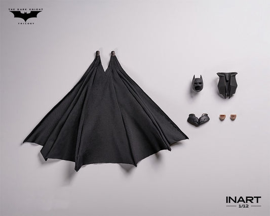 Kit de Acessórios de Máscara Capa e Rosto em Escala 1/12 para Boneco do Batman Inart de 6 polegadas - O Cavaleiro das Trevas
