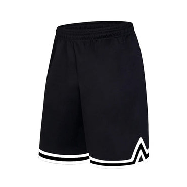 SONECHOKI Knee Length Basketball Shorts Men Striped Loose Running Sport Gym Mesh Breathable Fitness Training Workout Bottom Male