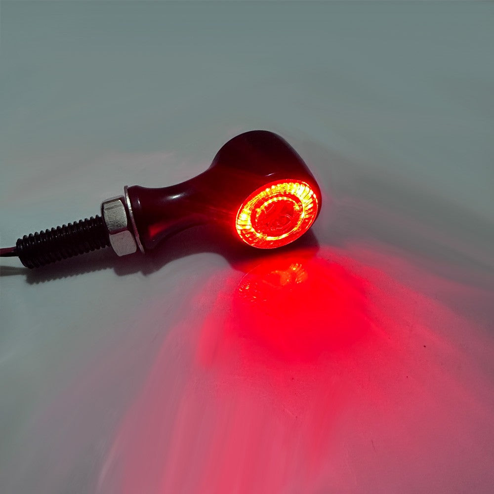 Luz de Seta LED 3 em 1 Café Racer Indicador Lanterna Freio Pisca para Harley Bobber Chopper Dyna Luzes de Moto