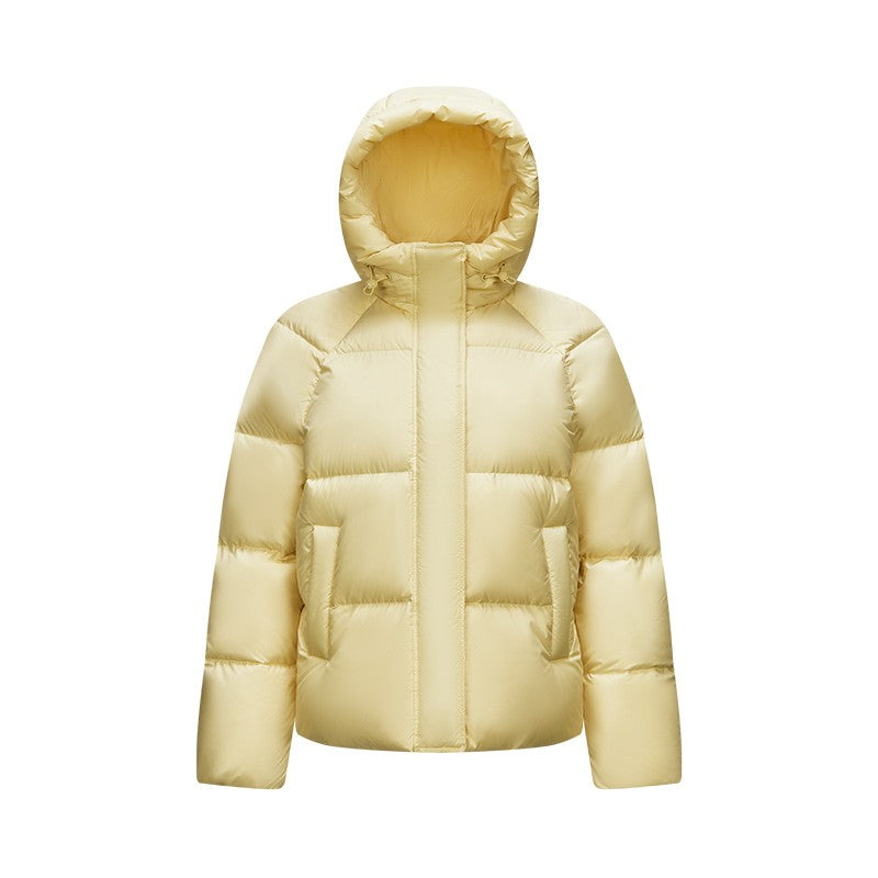 Semir Down Jacket Women Solid Color Loose Versatile 2024 Winter New Three-Proof Hooded Puffer Coat Down Jacket
