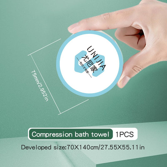 Premium Compressed Towel Tablets Disposable Towel Large Bath Towel Reusable Travel Towel for Hotel Camping Mountaineering Sports