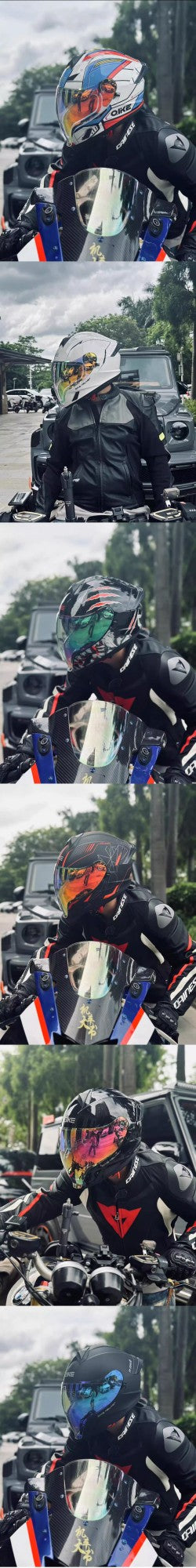 Capacete articulado para motociclistas, com dupla certificação 3C e DOT, e viseira dupla, importado da China