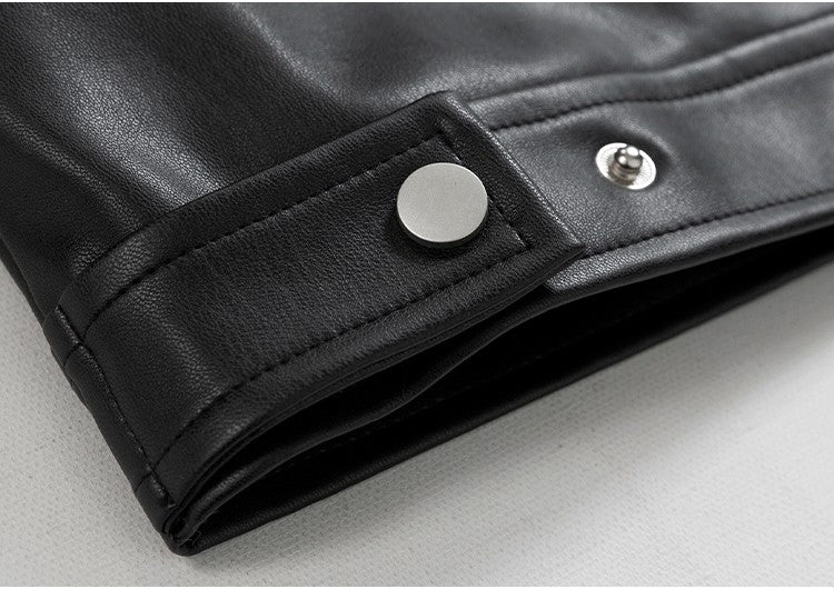 Mauroicardi Spring Autumn Cool Luxury Short Black Soft Light Pu Leather Jacket Men Zipper Casual Mens Jackets and Coats Fashion