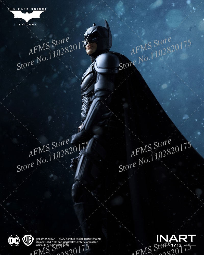 INART 1/12 Boneco Soldado Masculino Batman Christian Bale O Cavaleiro das Trevas Ressurge Herói da Luta Eterna Figura de Ação de 6 Polegadas para Coleção