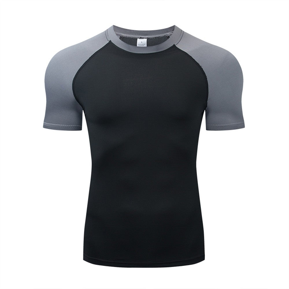 Men's T Shirt Outdoor Training Fitness Gym Jogging Running Sweatshirt Bat/-Man Compression Shirts Tight Elastic Breathable