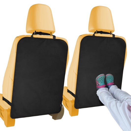 2 Pack Auto Seat Back Kick Protectors, Large Kick Mats for Car, Automotive Car Back Seat Cover Protect from Dirt, Mud, Stains, S