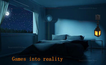 16 Color Wall Mounted Night Light Pixel Lantern Rechargeable LED Bedside Lamp with Remote Control for Kids Bedroom Home Decor