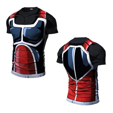 2024 New Summer Cosplay Printed Clothing Running T Shirt Men O-Neck Cartoon Bodybuilding Sport Shirts Tops Gym Kids T Shirt ?