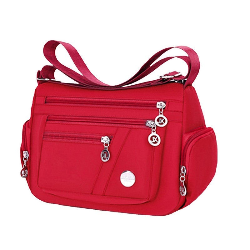 Fashionable Multi-Pocket Large Capacity Bag, Can Be Worn on One Shoulder or Diagonally, Casual and Versatile