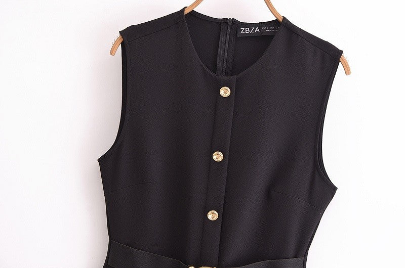 MUJER 2025 Womens Dresses Black Office Long Dresses for Women Spring Sleeveless