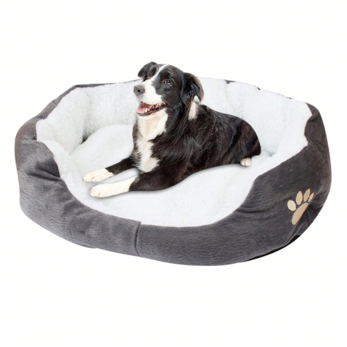 Cama de Pelúcia de Cordeiro Quente e Espessa para Animais de Estimação Pequenos e Médios 50*40CM