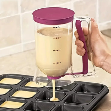 1 Pcs 900ml Batter Dispenser Hand-held Graduated Funnel Pastry Dough Dispensador For Pancake Cupcakes Cake2025new