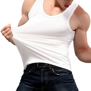 Men Stringer Tank Top Mens Bodybuilding Fitness Mens Singlets Lycra Tank Shirts Summer Clothes Muscle Vest Sleeveless Undershirt