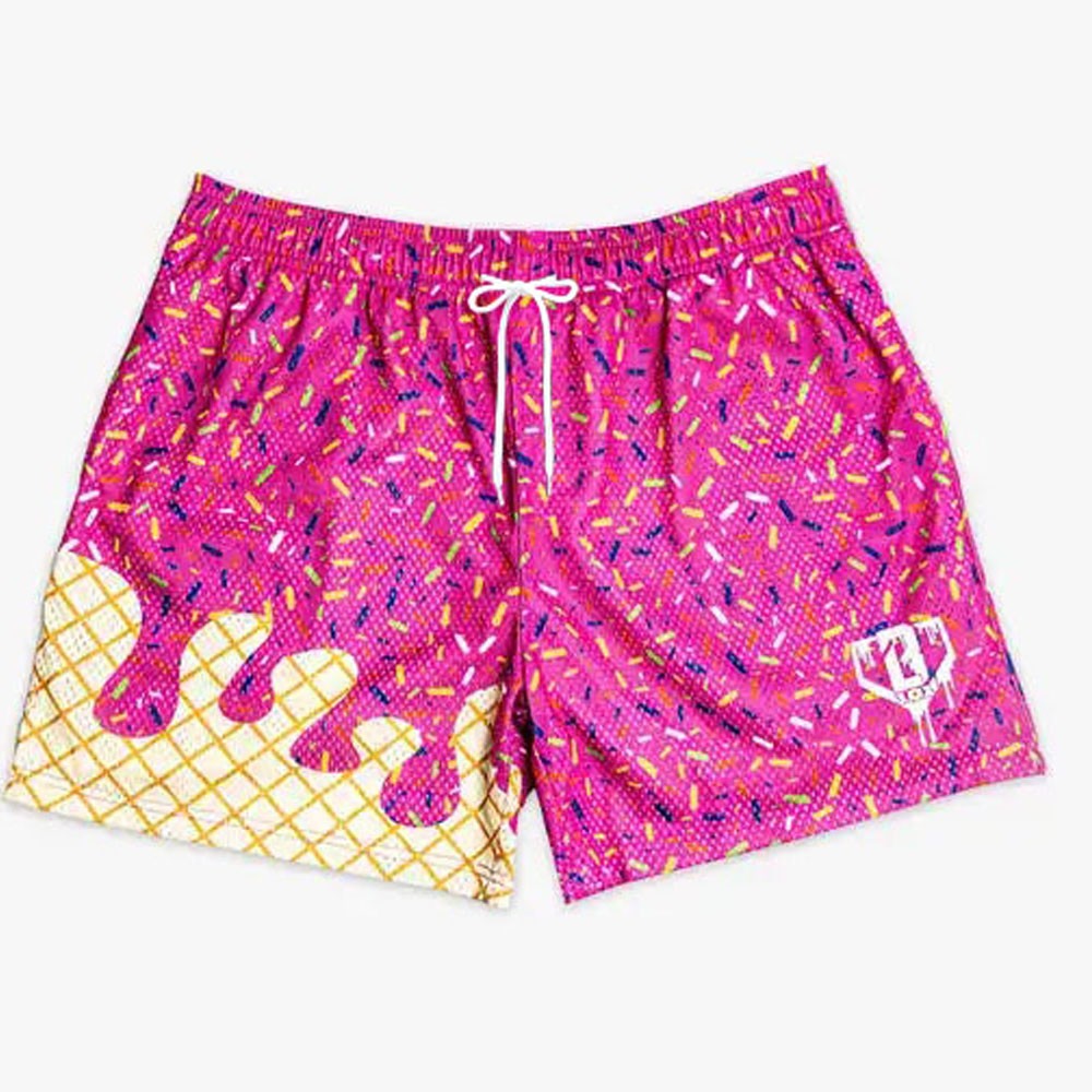 101 Summer Teen Men's Quick-drying Shorts American ice cream Print Women Sports Shorts Comfortable Basketball Beach Shorts