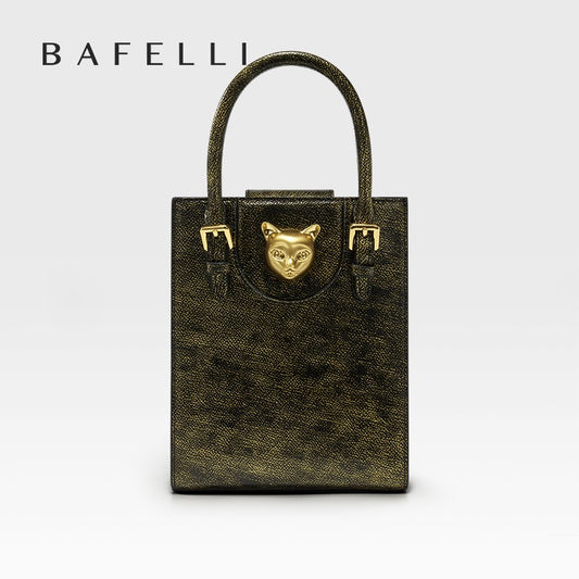 BAFELLI 2025 NEW WOMEN'S HANDBAG CAT LUXURY BRAND DESIGNER ORIGINAL STYLE TRENDING SHOULDER CASUAL BAGS MINI TOTE CROSSBODY