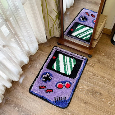 LAKEA Hand-held Game Device Tufted Rug GameRoom Funny Childhood Memories Flocking Carpet Floor Anti Slip Doormat Aesthetic