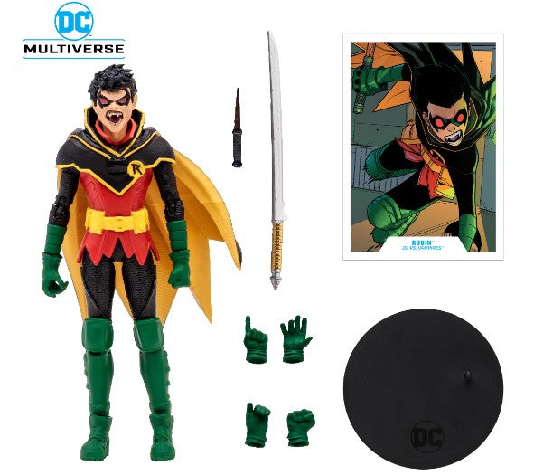 DCU Damien Wayne Robin vampire Joker Articulated Action Figure Toys 17cm