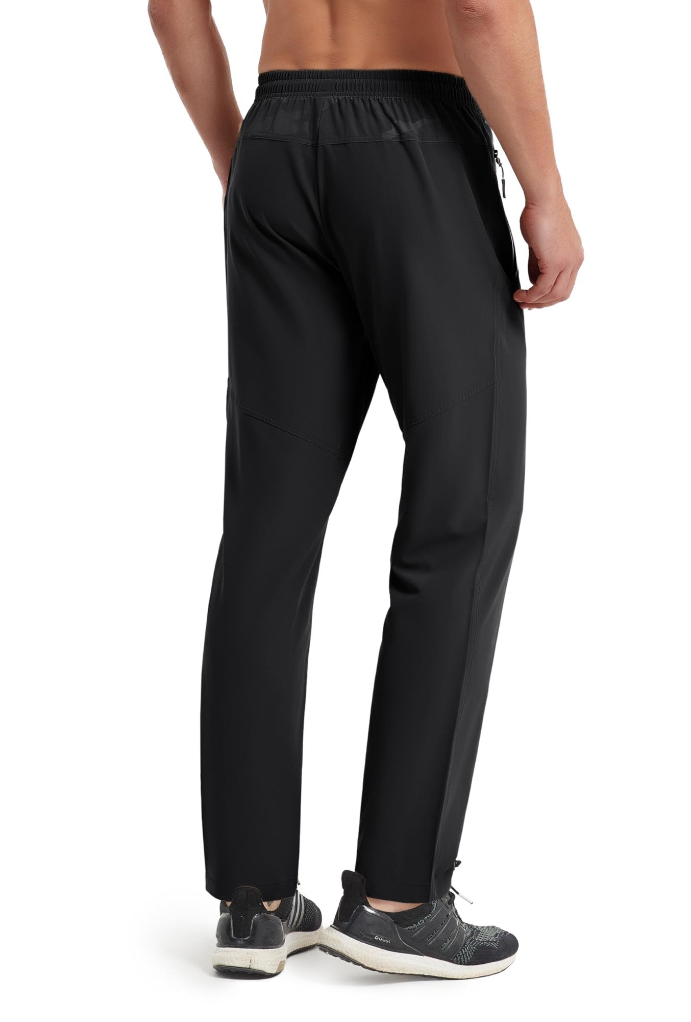 TACVASEN Outdoor Pants Men Quick Dry Straight Running Hiking Pants Elastic Lightweight Yoga Fitness Exercise Sweatpants Joggers