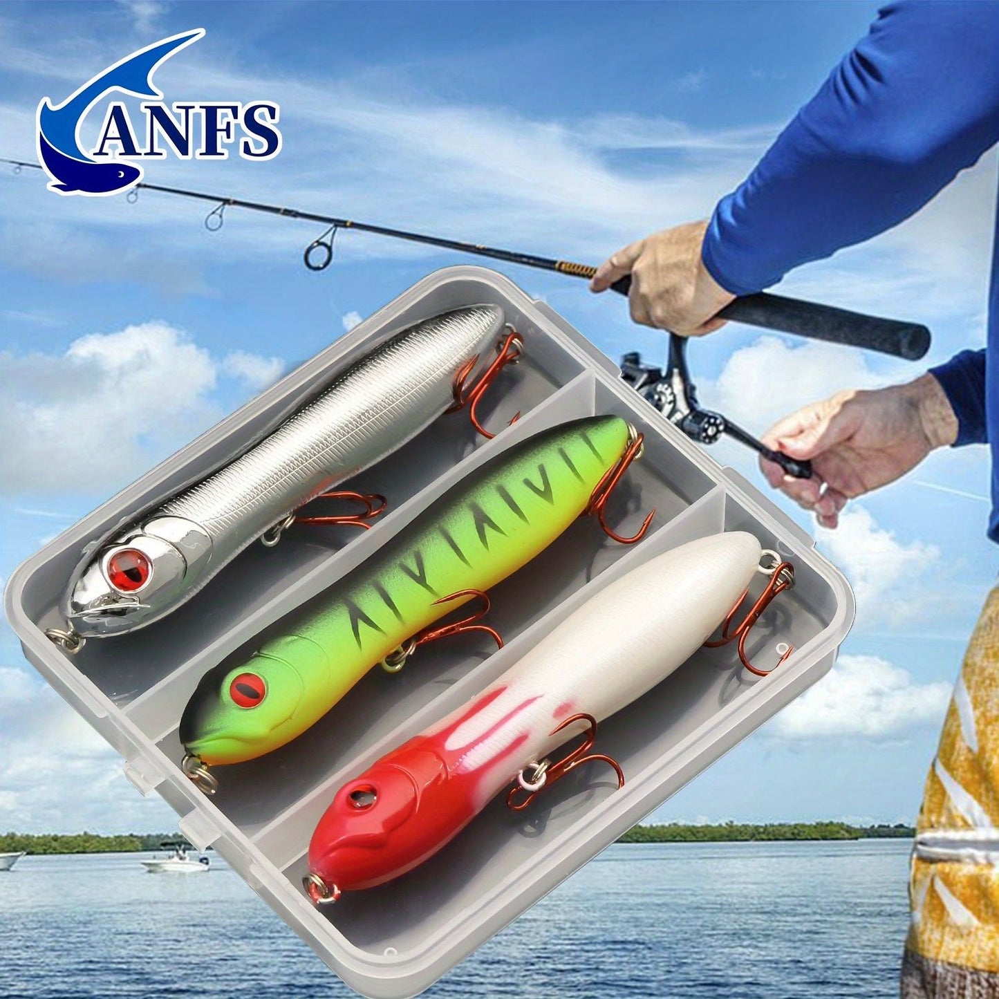 ANFS 1/3pçs Isca de Pesca Realista - Isca Artificial Tipo Lápis para Taxas de Captura Aprimoradas