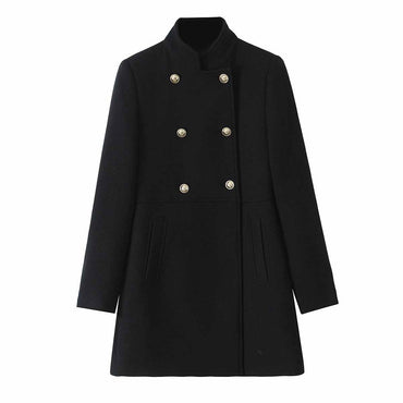 Autumn/Winter New Product Fashion Casual Women's Wear Double breasted Loose Versatile Coat Coat