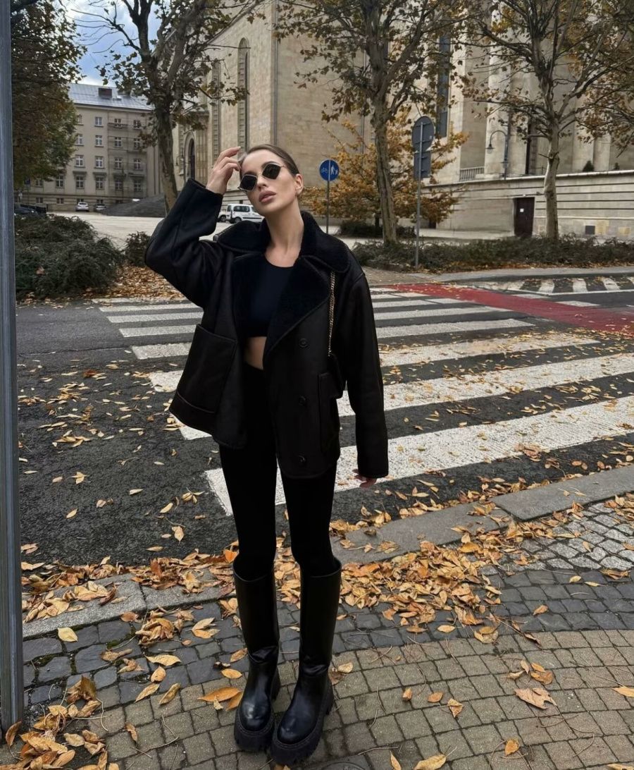 2024 Fall/Winter New Arrival Traf Women's ZW Series Double-Sided Collar Oversized Long-Sleeve Jacket Warm Coat 3548246