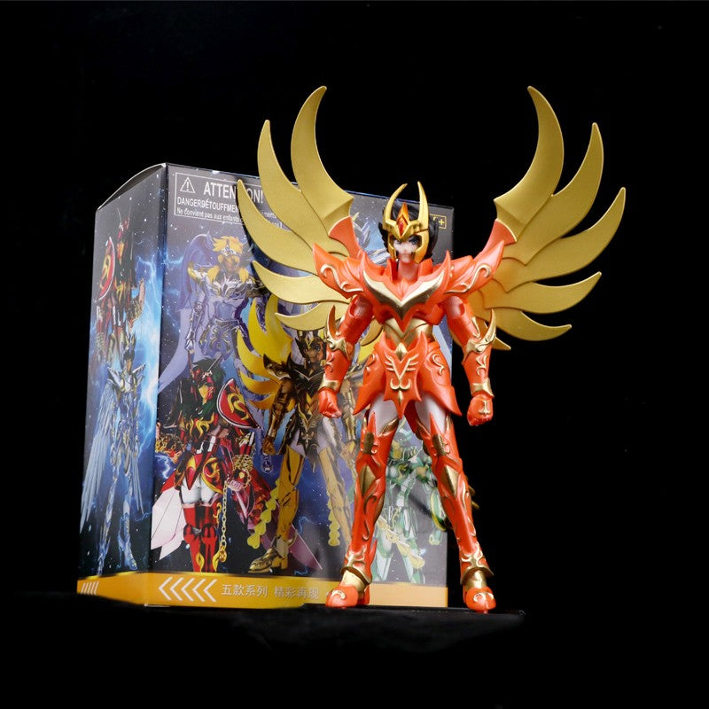 19CM Anime Saint Seiya Shiryuu Hyoga Shun Ikki phoenix Figure Action Figures Knights Of Zodiac Figures Great Toys Saint Seiya