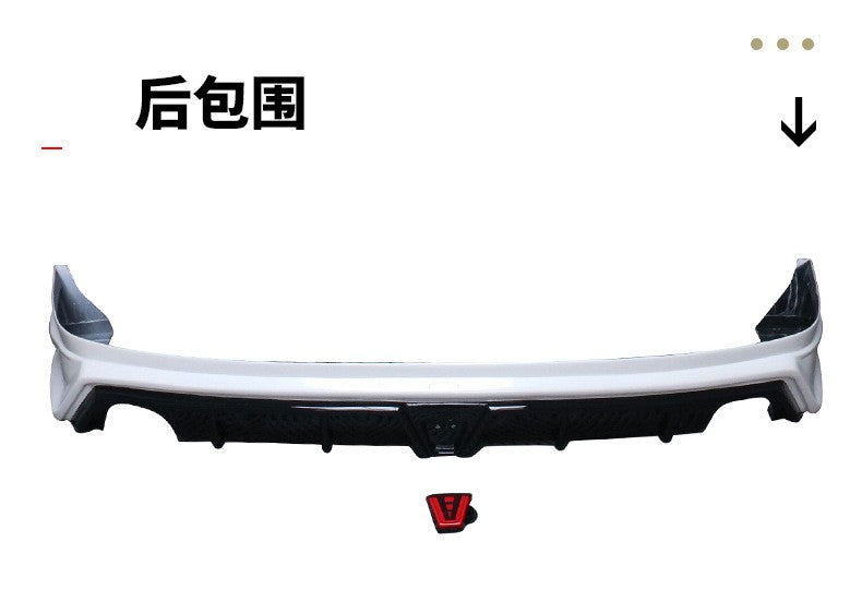 For 11th Generation Sedan Civic Wave Breaking Small Surround Kit Front Small Bag Side Skirt Rear Small Bag Modification Kit