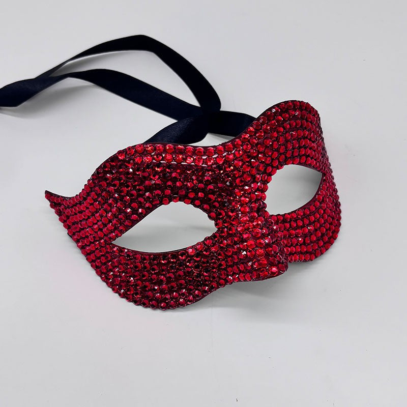 Party Masquerade Mask For Man and Women Full Diamond Half-Face Halloween Performance Entertainment Mask Fashion Eye Mask