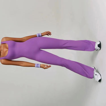 Sexy Back V Jumpsuit Gym Set Women Training Yoga Suit Sportswear Women Sports Jumpsuit Fitness Rompers Stretch Workout Bodysuits