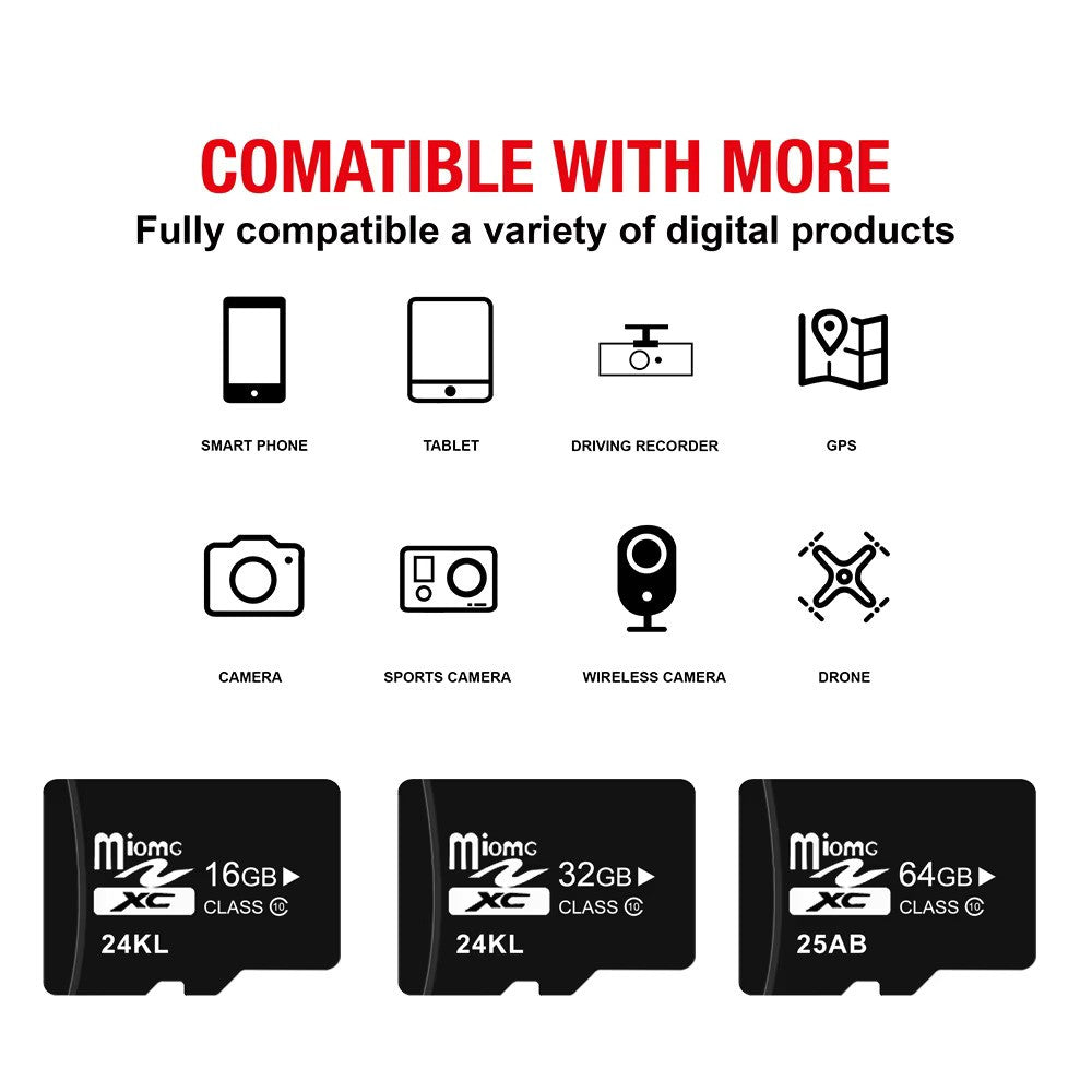10 PCS High-speed Memory card 4GB 8GB 16GB 32GB 64GB 128GB sd card Mini TF card is used to monitor the drone tachograph