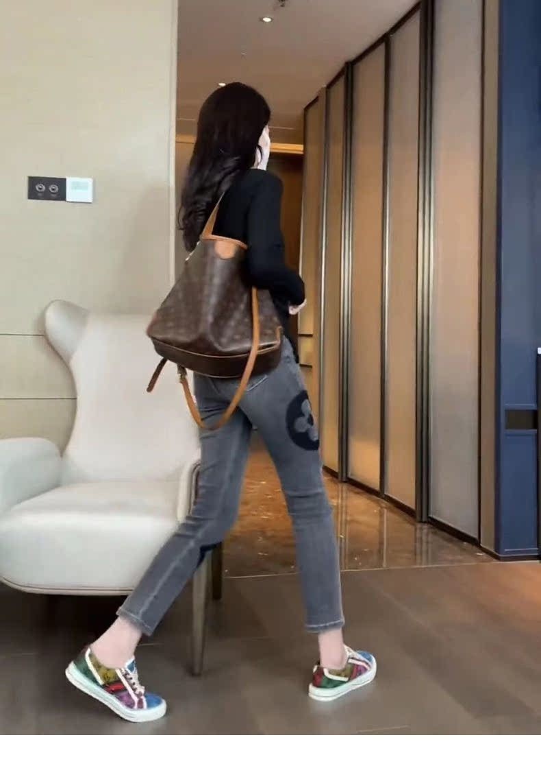 Trendy High Waist Slim Fit Denim Pants Women's Summer New Sle Elastic Straight Leg Jeans Cotton Stretch Denim Light Color