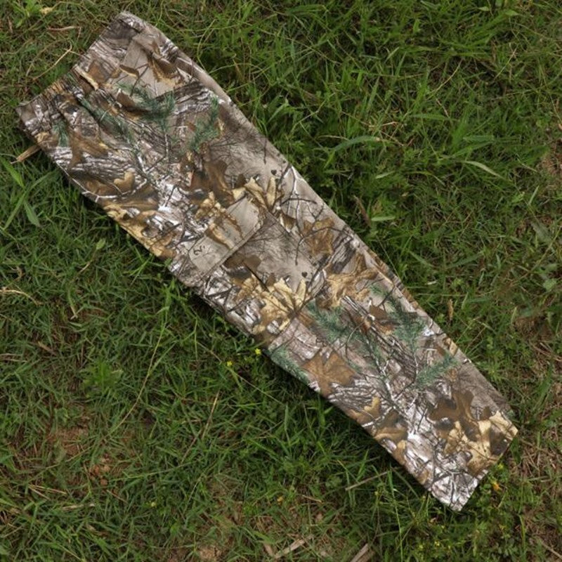 Fashion Men Pants Large Size Cotton Breathable Bionic Camouflage Trousers Outdoor Hiking Fishing Jungle Hunting Long Bottoms