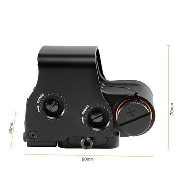 551 552 553 558 Mira Holográfica Ponto Vermelho Verde Luneta de Caça Reflex Sight Riflescope 20mm Montagem para Arma de Airsoft