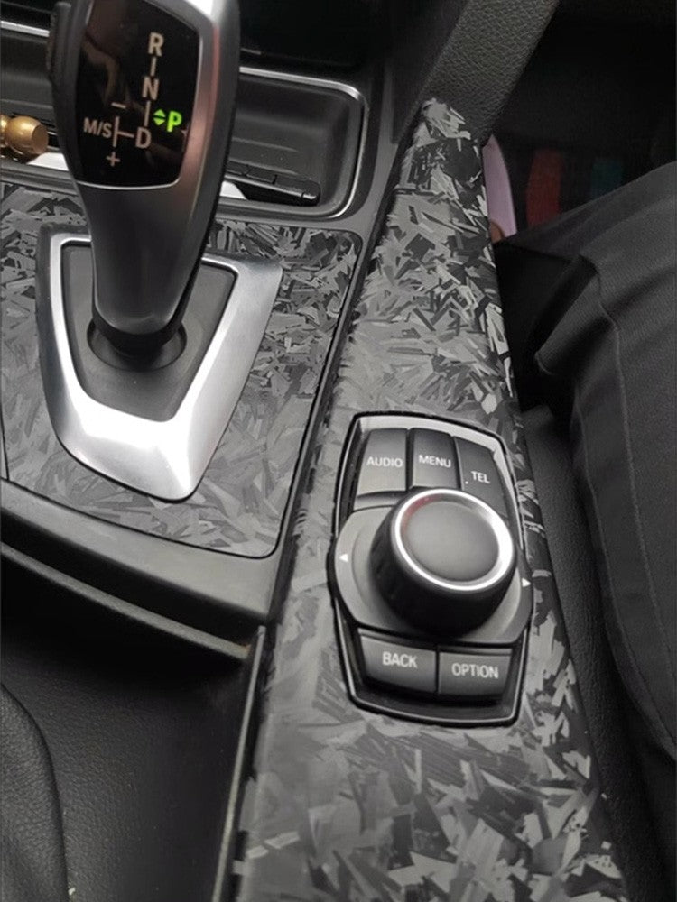 Vinil Envelopamento Fibra de Carbono Forjado Preto Cosmic Hex Carro Envelopamento Filme para Veículos e Motocicletas Interior e Exterior