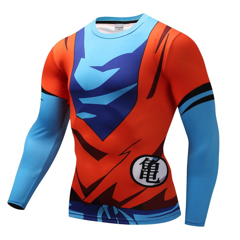 3D Printed T Shirts Cosplay Men Anime GOKU Shirts Fitness Compression T-Shirts Bodybuilding Tops Tees Vegeta Cosplay Costume Top