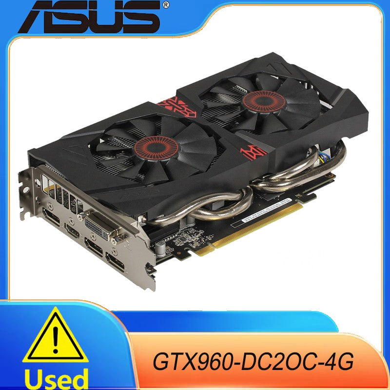 Placa de Vídeo ASUS GeForce GTX 960 4GB GDDR5 PCI Express 3.0 com Suporte SLI