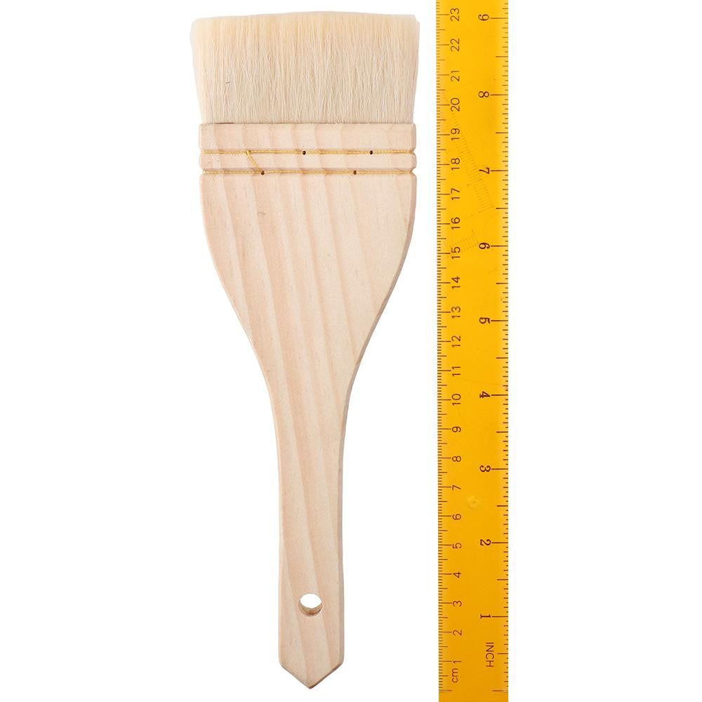 1/6pcs Wood Handle Wool Brush Baking Brush Household Barbecue Brush, Cooking Paint Tools, Hardwood Handles Pastry Brushes