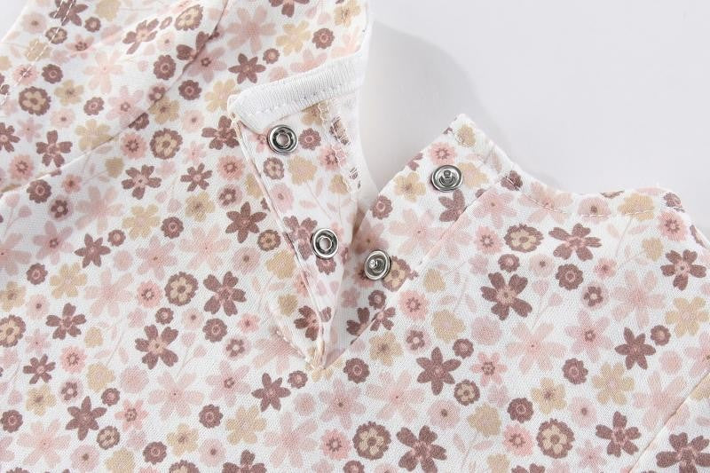 Unisex Bodysuits 4/5PCS Cotton Newborn Baby Girl Clothes Set Short Sleeve Print Baby Boy Clothes Summer Solid Color Bebes