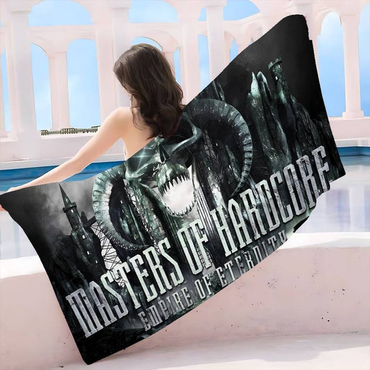 Masters Of Hardcores Microfiber Printed Beach Towel Mountain Climbing Yoga Beach Swimming Running Absorbent Soft Towel