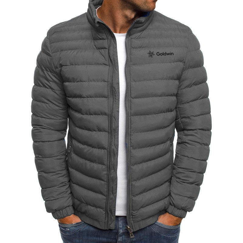 2024 Men's Goldwin Fashion Autumn/Winter Jacket Collar Parker Zipper Filled