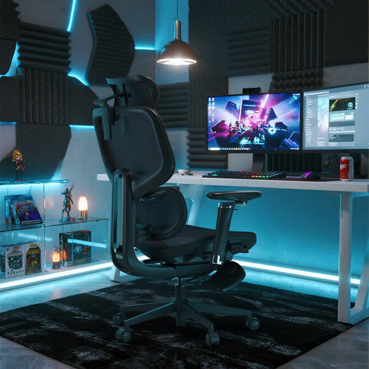 D2 PRO Ergonomic Home Office Chair with Self-Adaptive Lumbar Support,Desk Chair with Multi-Adjustable Armrest,Mesh Office Chair