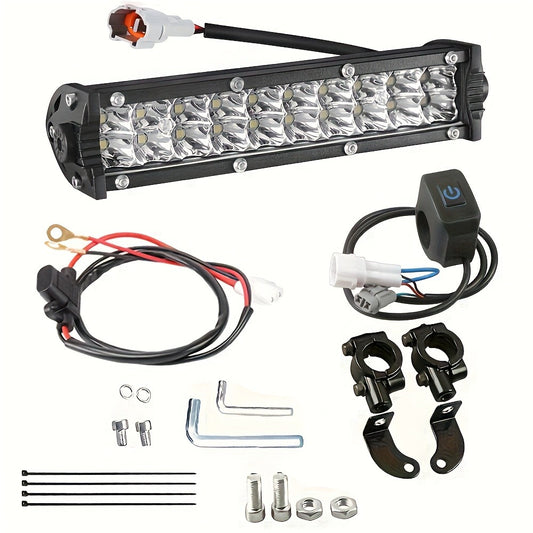 LED Headlight Light Bar Lighting Kit For Yamaha YZ250F Honda Suzuki 7/8” Motocross Handlebars Dirt Bike Off Road 60W Hight Lamp