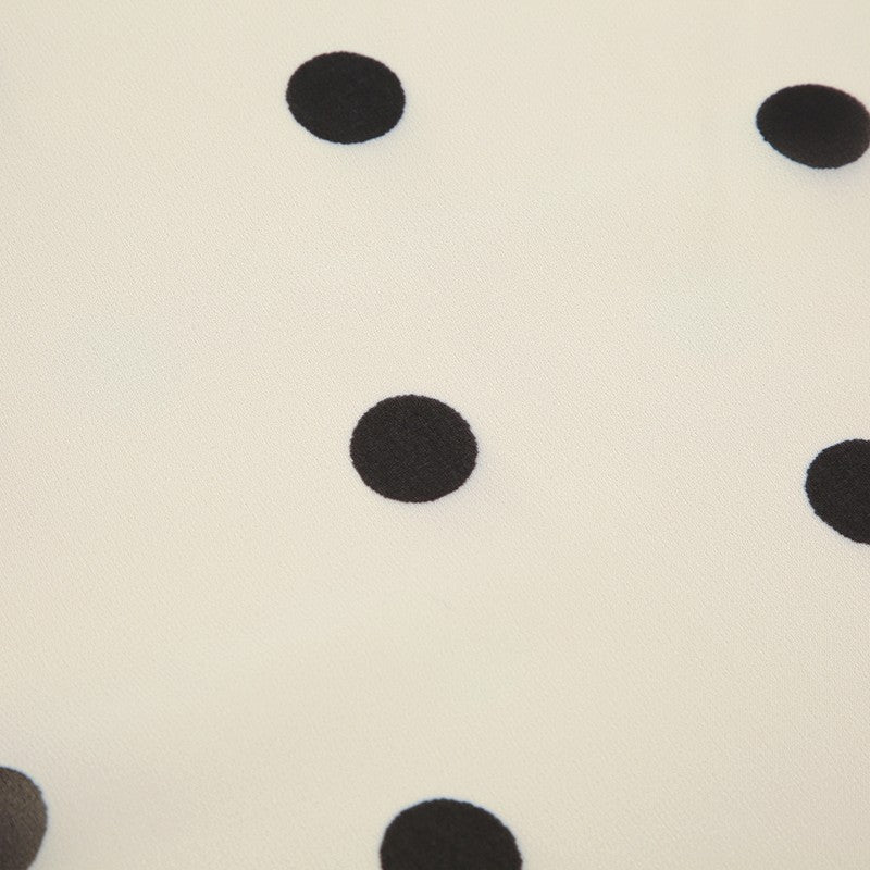 BIIKPIIK Casual Women Polka Dot Skirts Lettuce Trim Beige Elegant Midi Skirts St