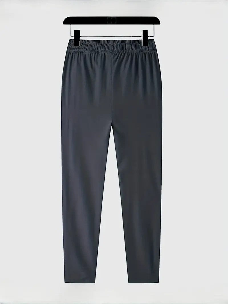 Plus Size 4XL 5XL Men's Casual Straight Pants Stretch Elastic Waist Jogger Korean Classic Blue Black Gray Male Brand Trousers