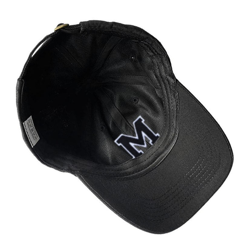 Boné de beisebol bordado com letra inicial A-Z para homens e mulheres, de alta qualidade, algodão macio, moda, viseiras esportivas para equipes, bonés snapback